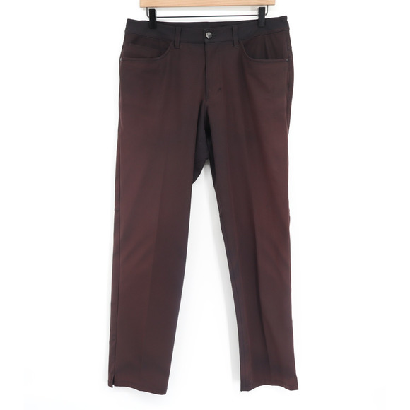 Lululemon Other - Lululemon Men's ABC Pant 30" Inseam Warpstreme Black/Brown Fade Sz 32